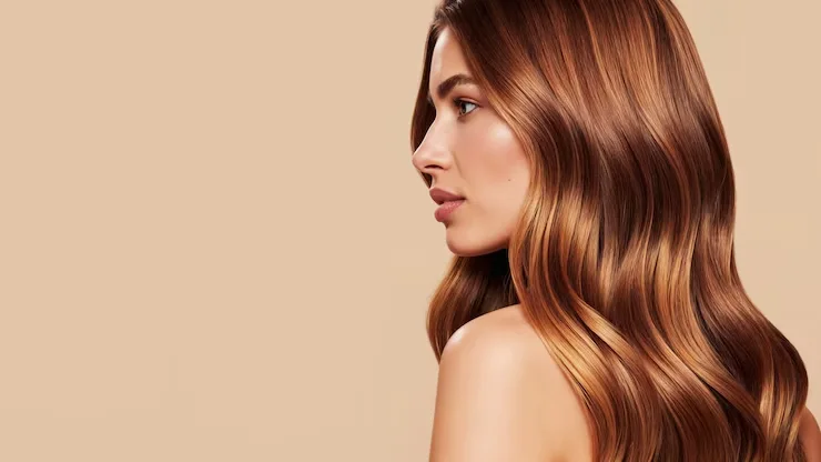Woman with smooth, natural-looking skin